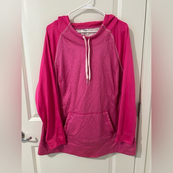 🎉Pink Two Toned Danskin Now Pullover Hoodie - Picture 1 of 12